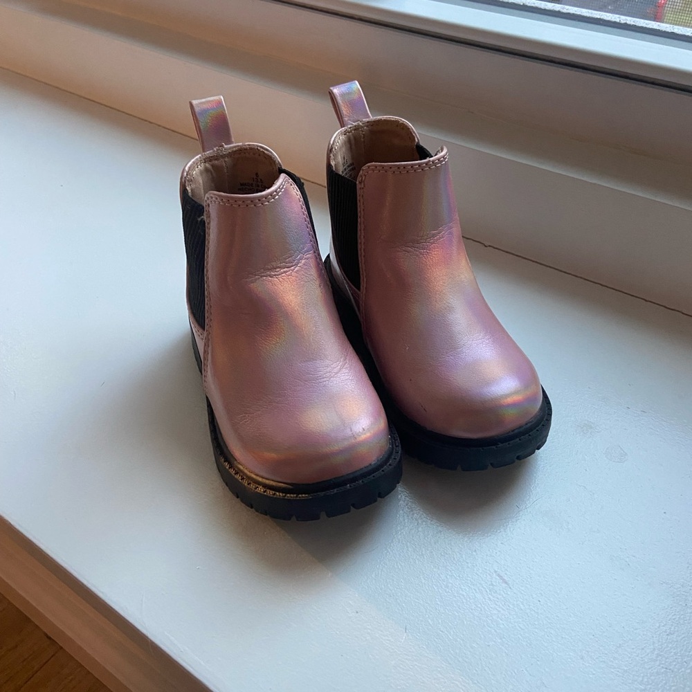 Old Navy Shimmering Pink Kids Boots
